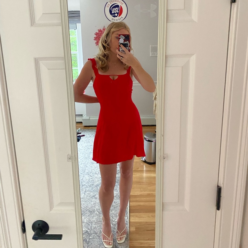Red Sun Dress Medium
